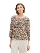 Koszulki i topy damskie - TOM TAILOR T-shirt damski, 32369 - Small Grey Tie Dye Floral, XL - miniaturka - grafika 1