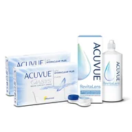 Płyny do soczewek kontaktowych - Zestaw 2 x ACUVUE® OASYS + płyn ACUVUE™ RevitaLens 360 ml - miniaturka - grafika 1