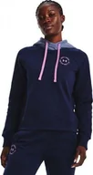 Bluzy damskie - Under Armour Bluza Under Armour Rival Fleece CB Hoodie W 1373031 410, Rozmiar: S - miniaturka - grafika 1