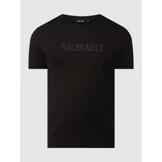 Koszulki męskie - T-shirt z o kroju slim fit z nadrukiem z logo - Antony Morato - grafika 1