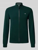 Swetry męskie - Kurtka z dzianiny z zamkiem błyskawicznym - miniaturka - grafika 1