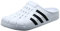 Moda i Uroda OUTLET - adidas Unisex Adilette Clog sandały na platformie, Cloud White Core Black Cloud White, 48 EU - miniaturka - grafika 1