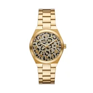 Zegarki damskie - Zegarek Michael Kors Lennox MK7500 Złoty - miniaturka - grafika 1