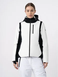 4F Kurtka narciarska 4FAW23TTJAF336 Biały Slim Fit - Kurtki narciarskie - miniaturka - grafika 1