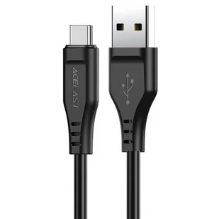 Acefast kabel USB - USB Typ C 1,2m, 3A czarny (C3-04 black) C3-04-A-C black - Kable USB - miniaturka - grafika 1