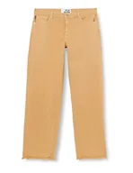 Spodnie damskie - Love Moschino Damskie spodnie Boyfriend z marką Heart Back Tag Casual Pants, Rust Light Brown, 32 - miniaturka - grafika 1