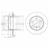 Tarcze hamulcowe - Tarcza hamulcowa DELPHI BG3948C - miniaturka - grafika 1