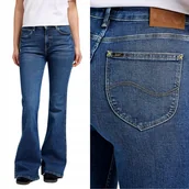 Spodnie damskie - Lee BREESE FLARE Rain Falls DZWONY WYŻSZY STAN CIEMNY DżINS W28 L33 - miniaturka - grafika 1