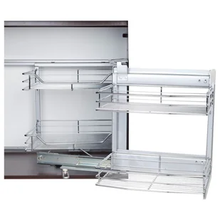 AMIX PTJ017GB5 Magic corner Chrom Wariant Prawy - Meble modułowe i akcesoria - miniaturka - grafika 1