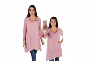 TUNIKA DAMSKA SWIATECZNA PLUS SIZE XXXL PREZENT dla NIEJ EXTRA OKAZJA - Bluzki damskie - miniaturka - grafika 1