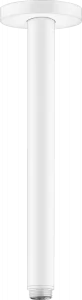 HANSGROHE 27389700 Przyłącze sufitowe S 300 mm, mat biały - Akcesoria do armatury i ceramiki - miniaturka - grafika 1