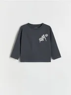 Bluzki dla niemowląt - Reserved - Bawełniany longsleeve Volkswagen - ciemnoszary - miniaturka - grafika 1