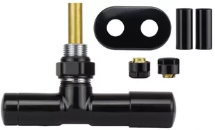 Zawór jednootworowy regulacyjny UNICO czarny błyszczący All in one prawy Cu - Zawory i kraniki Zawór jednootworowy regulacyjny UNICO czarny błyszczący All in one prawy Cu - Zawory i kraniki - miniaturka - grafika 1