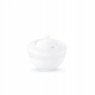 WILMAX Cukiernica biała porcelanowa 340 ml  WL-880115/A - Cukiernice - miniaturka - grafika 1
