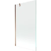 Parawany nawannowe - Mexen Next parawan nawannowy 1-skrzydłowy 100 x 150 cm, transparent, różowe złoto - miniaturka - grafika 1