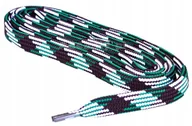 Akcesoria obuwnicze - Sznurowadła BHP outdoor ZIELONE BRĄZOWE BIAŁE SZEROKIE 0,9 Sznurówki 150 CM - miniaturka - grafika 1