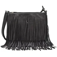 Torebki damskie - Western Cowgirl Fashion Style Skórzane torebki crossbody z frędzlami damska torebka wiejska codzienna torba na ramię, Czarny, Large - miniaturka - grafika 1