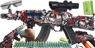 Zabawki militarne - Pistolet Karabin Automatyczny AK47 Na strzałki AKUMULATOR + FILM - NOWA JAKOŚĆ - miniaturka - grafika 1
