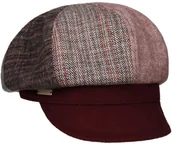Czapki damskie - Czapka Kaszkiet Lanvesta Patchwork by Seeberger, ciemnoczerwony, One Size - miniaturka - grafika 1