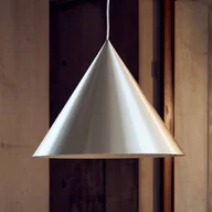 Lampy sufitowe - FRANDSEN Lampa wisząca Benjamin, możliwość ściemniania, aluminiowy / szary / cynkowy, salon / jadalnia, aluminium, design - miniaturka - grafika 1