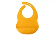 Śliniaki i fartuszki - ECORASCALS Śliniak silikonowy MUSTARD - miniaturka - grafika 1
