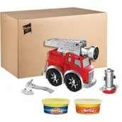 Masy plastyczne - Play-Doh wóz strażacki plus 2 tuby F0649 - miniaturka - grafika 1