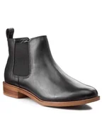Sztyblety damskie - Clarks Sztyblety Taylor Shine 261119654 Czarny - miniaturka - grafika 1