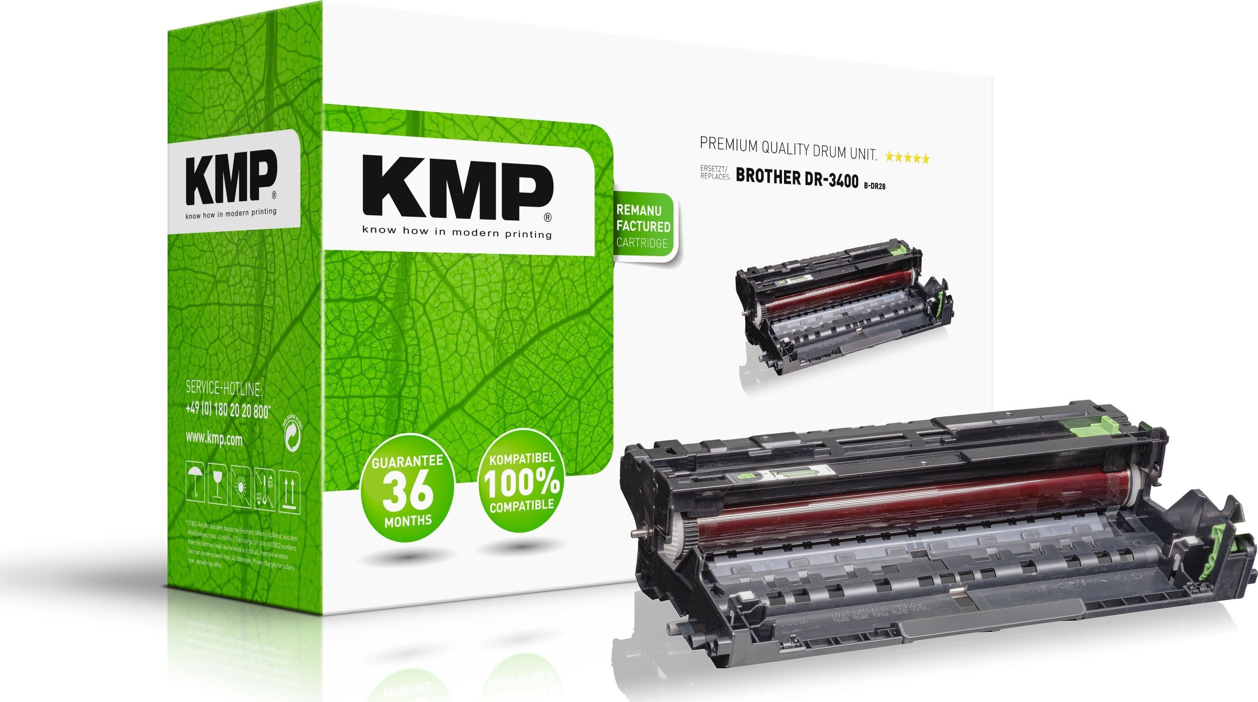 Toner KMP KMP B-DR28, Compatible, Brother, DCP-L5500DN/DCP-L6600DW, HL-L5000D/HL-L5100DN/HL-L5100DNT/ HL-L5100DNTT/HL-L5200DW/HL-L6250DN/..., 1 pcs, 52000 pages, Laser printing