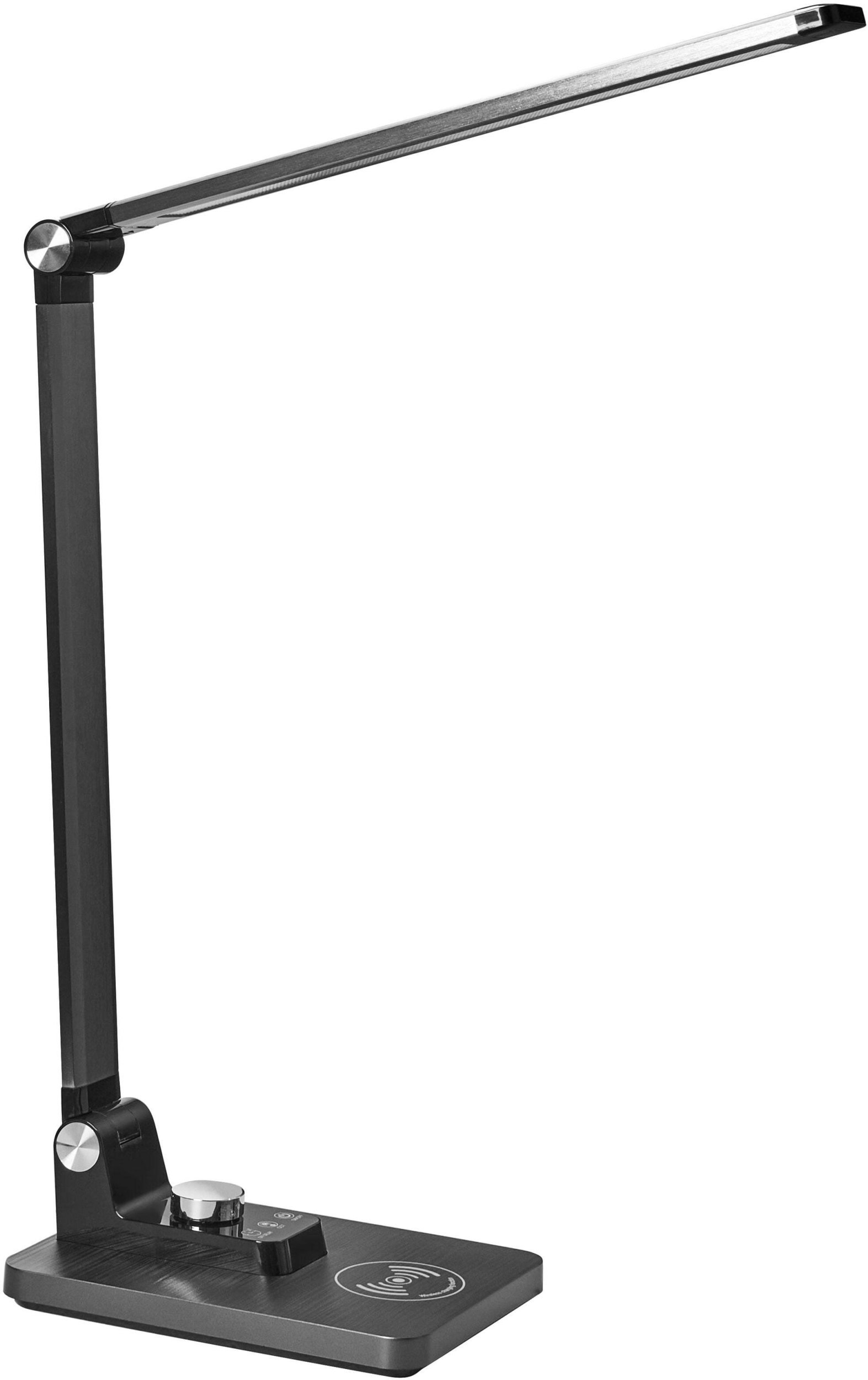 Lampka biurkowa Beliani Lampa biurkowa LED ENIF Z ładowarką indukcyjną Czarny
