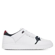 Sneakersy męskie - Sneakersy Tommy Hilfiger Th Basket Core Lite Lth Mix FM0FM05518 Biały - miniaturka - grafika 1