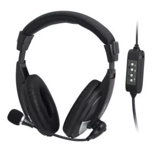 LogiLink High Quality HS0019 czarne - Słuchawki - miniaturka - grafika 1