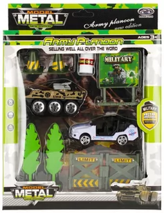 Zestaw wojskowy metalowy - Pojazdy elektryczne dla dzieci - miniaturka - grafika 1