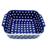 Brytfanny - Ceramiczne naczynie kwadratowe małe Ceramika Bolesławiec - miniaturka - grafika 1