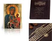 Ikony i obrazy sakralne - Ikona religijna Matka Boża Częstochowska Wędrująca - miniaturka - grafika 1