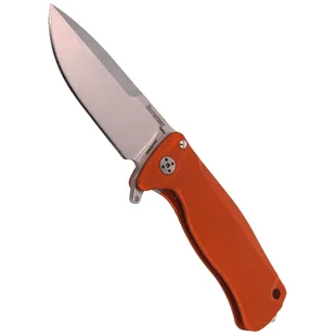 Nóż składany LionSteel SR22A Orange Aluminum, Satin Sleipner by Molletta (SR22A OS) - Noże - miniaturka - grafika 4