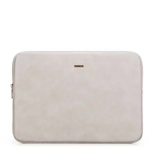 Etui na laptopa 15.6” z ekoskóry beżowe - Biżuteria - akcesoria - miniaturka - grafika 1