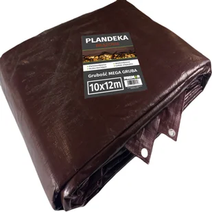 Plandeka ochronna 10x12 m 200 g/m2 brązowa 5902335201617 - Folie budowlane - miniaturka - grafika 1