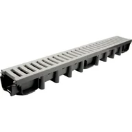 Odwodnienia, kanały i akcesoria - Un System 1000*98 Kanał Z Kratą Pvc A15 Popiel MX 01748 5903792653858 - miniaturka - grafika 1