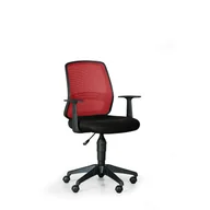 Fotele i krzesła biurowe - B2B Partner Krzesło biurowe EKONOMY, czerwony KB-2012 C-10 TW-64 - miniaturka - grafika 1