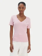 Koszulki i topy damskie - Tommy Hilfiger T-Shirt New Cody WW0WW40584 Różowy Slim Fit - miniaturka - grafika 1