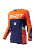 Odzież motocyklowa - Bluza Cross Shot Tracer Neonowy Pomarańczowy3XL - miniaturka - grafika 1