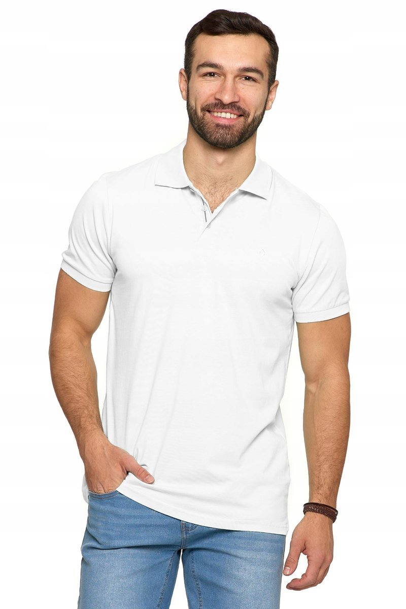 Męska KOSZULKA POLO Premium Bawełna Moraj Koszula Polówka Z Kołnierzykiem r. M (48)