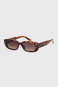 Okulary przeciwsłoneczne - Answear Lab okulary przeciwsłoneczne damskie kolor brązowy - miniaturka - grafika 1