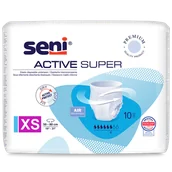 Bielizna lecznicza - Seni Active Super, majtki chłonne, XS, 50-80 cm, 10 sztuk - miniaturka - grafika 1
