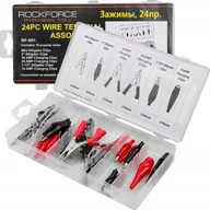 Narzędzia samochodowe - Rockforce Konektory"krokodylki" zakuwane do przewodów 24el. RF-891 - miniaturka - grafika 1