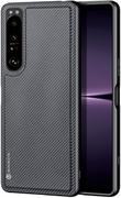 Etui i futerały do telefonów - Dux Ducis Fino etui pokrowiec pokryty nylonowym materiałem Sony Xperia 1 IV czarny - miniaturka - grafika 1