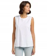 Koszulki i topy damskie - T-shirt Lee PLAIN MUSCLE TANK 112363639 Bright White S - miniaturka - grafika 1