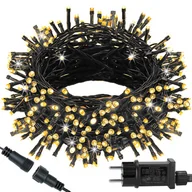 Oświetlenie świąteczne - Lampki choinkowe 300 LED 15 m biały ciepły zewnętrzne oświetlenie świąteczne - miniaturka - grafika 1