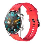 Akcesoria do smartwatchy - Hurtel Silikonowy pasek do zegarka smartwatcha HUAWEI Watch GT / GT2 / GT2 Pro czerwony - miniaturka - grafika 1