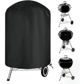 Pokrowce na grilla - Pokrowiec na grill węglowy, wodoodporny pokrowiec na wędzarnię zewnętrzną, okrągły pokrowiec na grilla, 27,5 x 27,5 cala - miniaturka - grafika 1